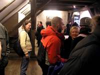 Vernisáž výstavy skupiny 001 na Skleněné louce