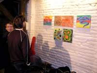 Vernisáž výstavy skupiny 001 na Skleněné louce