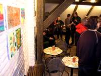 Vernisáž výstavy skupiny 001 na Skleněné louce