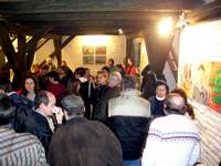 Vernisáž výstavy skupiny 001 na Skleněné louce