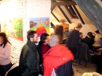 Vernisáž výstavy skupiny 001 na Skleněné louce