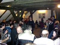 Vernisáž výstavy skupiny 001 na Skleněné louce