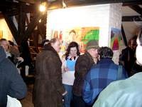 Vernisáž výstavy skupiny 001 na Skleněné louce