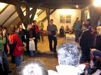 Vernisáž výstavy skupiny 001 na Skleněné louce