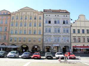 Dům Umění na Náměstí Přemysla Otakara v Českých Budějovicích