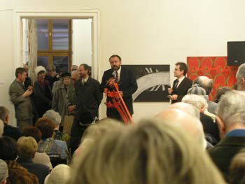 Rektor Jiří Zlatuška. Kliknutím se zvětší