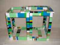 Petr Kožíšek: The Owls and Cages, color sticky tapes