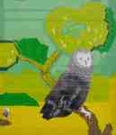 Petr Kožíšek: The Owls and Cages, color sticky tapes