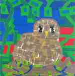 Petr Kožíšek: The Owls and Cages, color sticky tapes