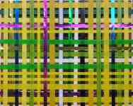 Petr Kožíšek: The Owls and Cages, color sticky tapes