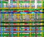 Petr Kožíšek: The Owls and Cages, color sticky tapes