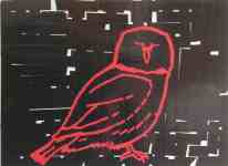 Petr Kožíšek: The Owls and Cages, color sticky tapes