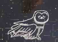 Petr Kožíšek: The Owls and Cages, color sticky tapes