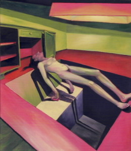 Výstava na Radikále 2.3.2005, Pavel Štych: akryl, plátno, 150x130cm